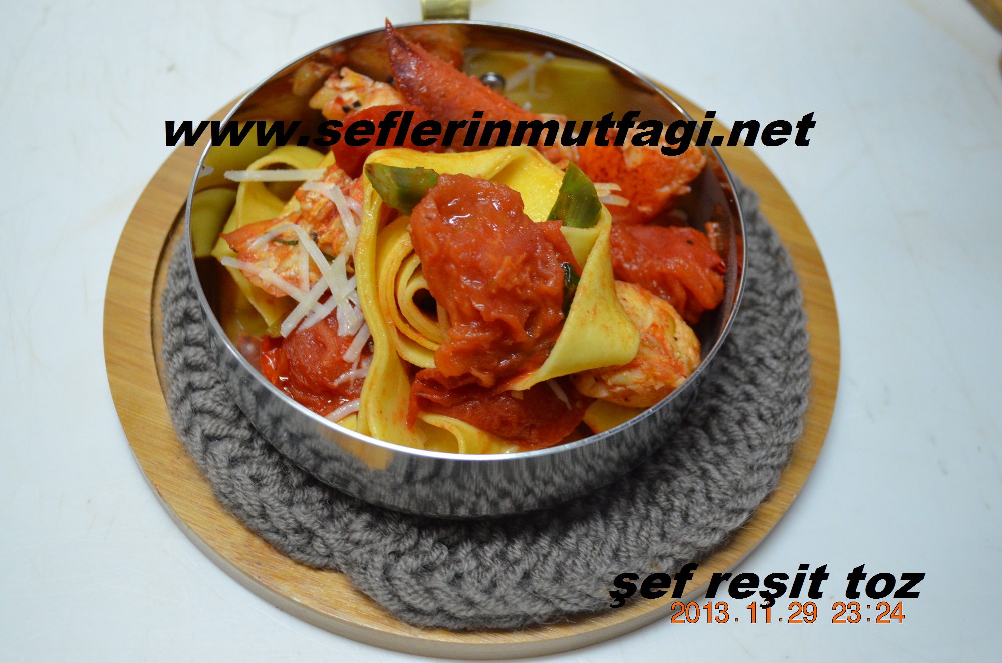 Istakozlu papardelle makarna