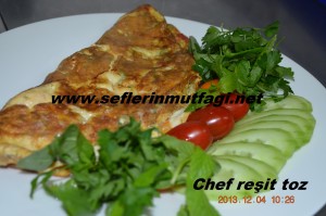 Dere otlu omlet