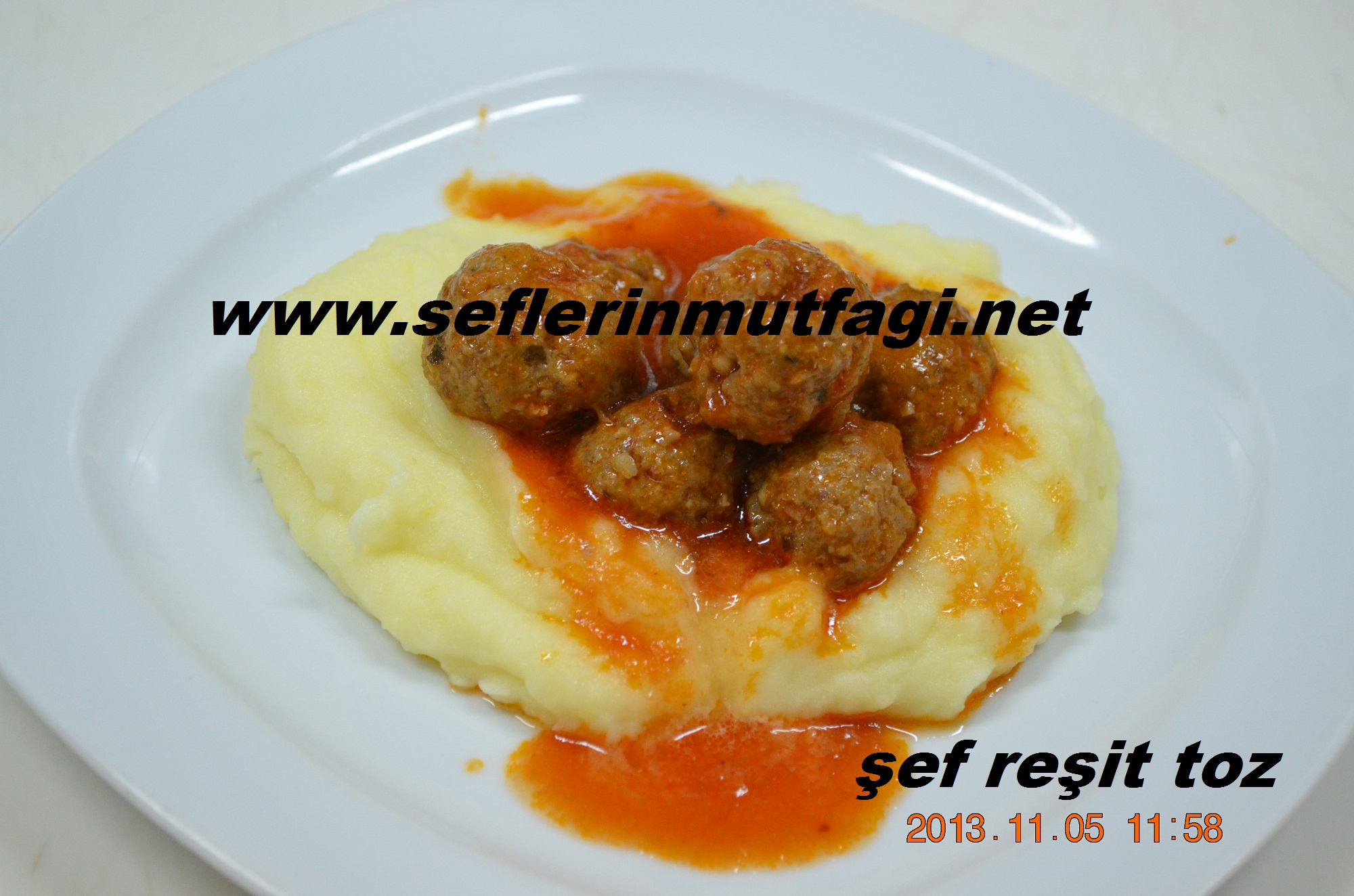 Patates püreli mitite köfte