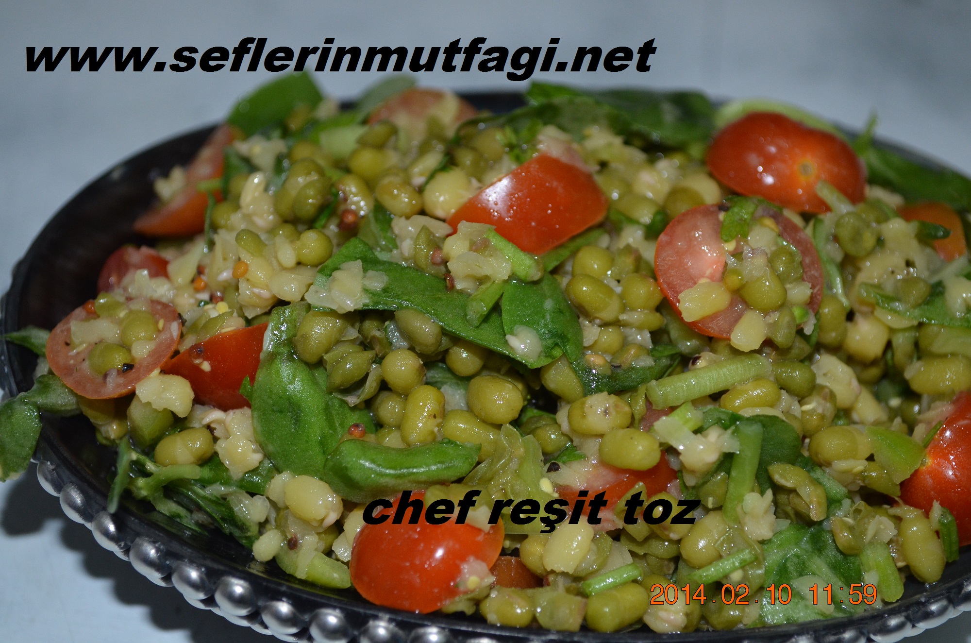 Maş fasulyesi salatası