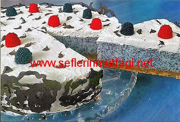 Haşhaşlı kremalı pasta-Haşhaşlı cizkek tarifi-Pasta tarifl…