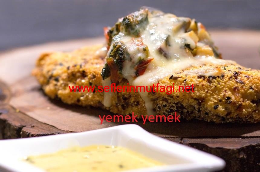 Polente paneli tavuk-Mısır unlu tavuk