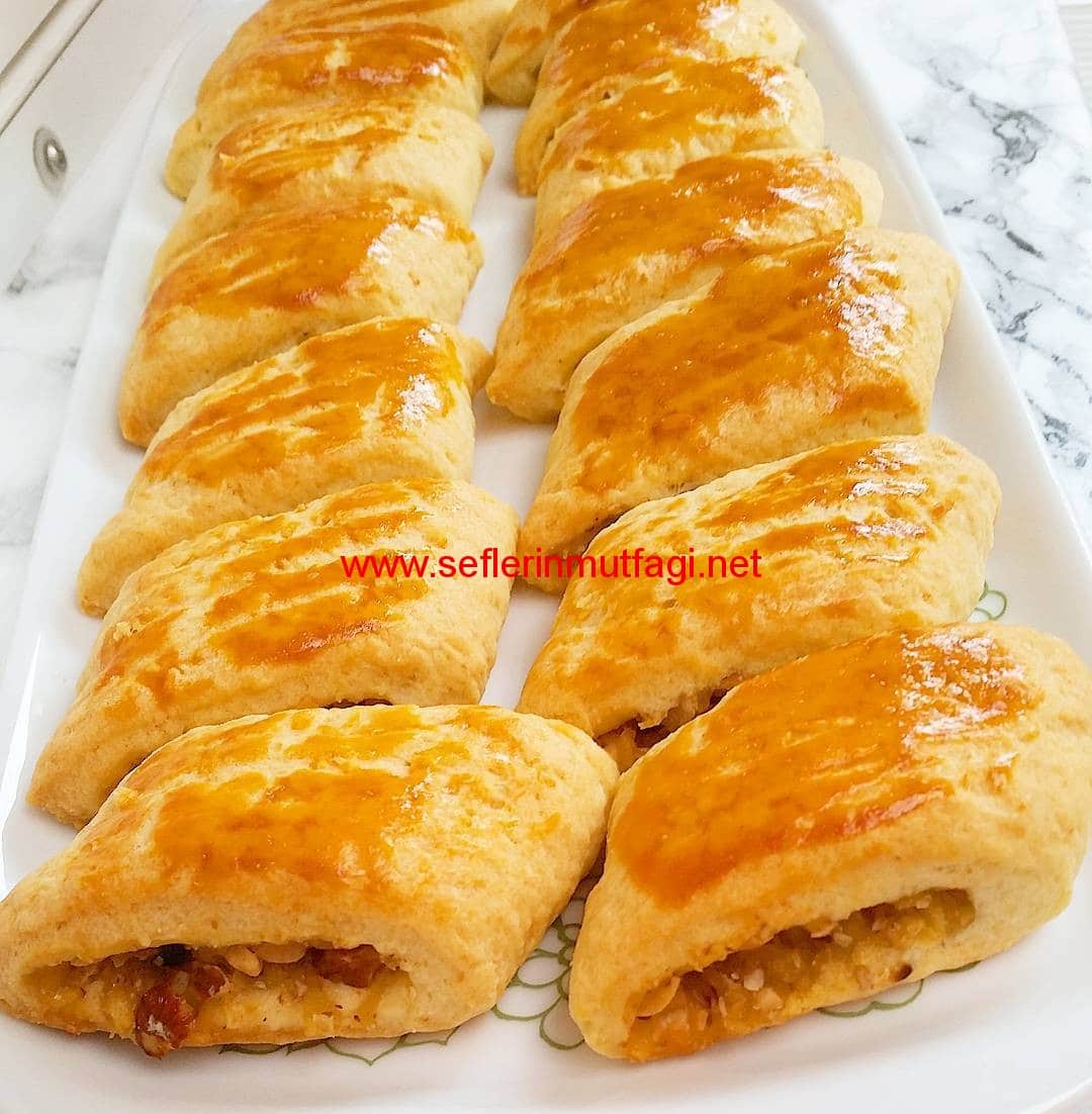 Elmalı  rulo kurabiye tarifi